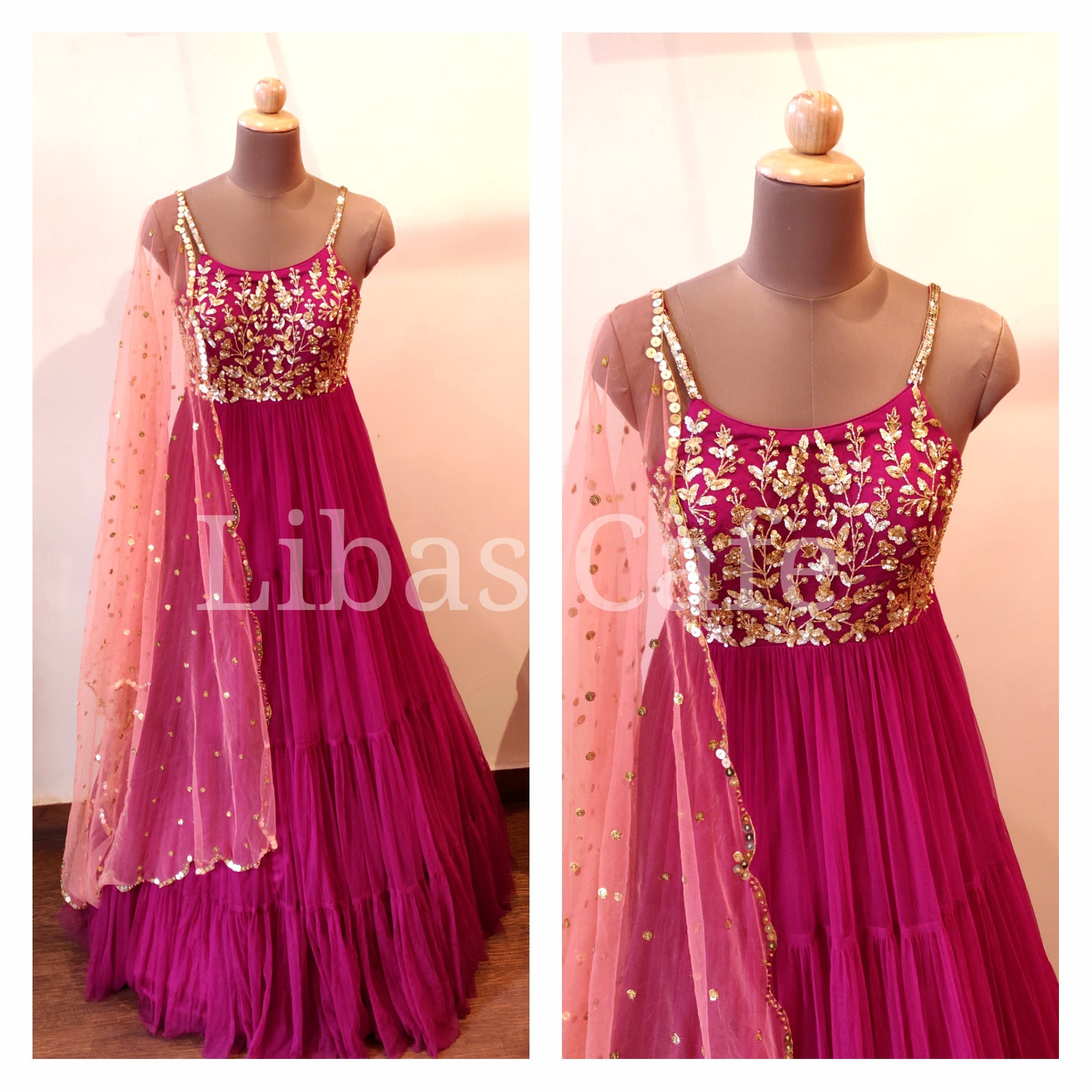 Wine Noodle Layered Suit